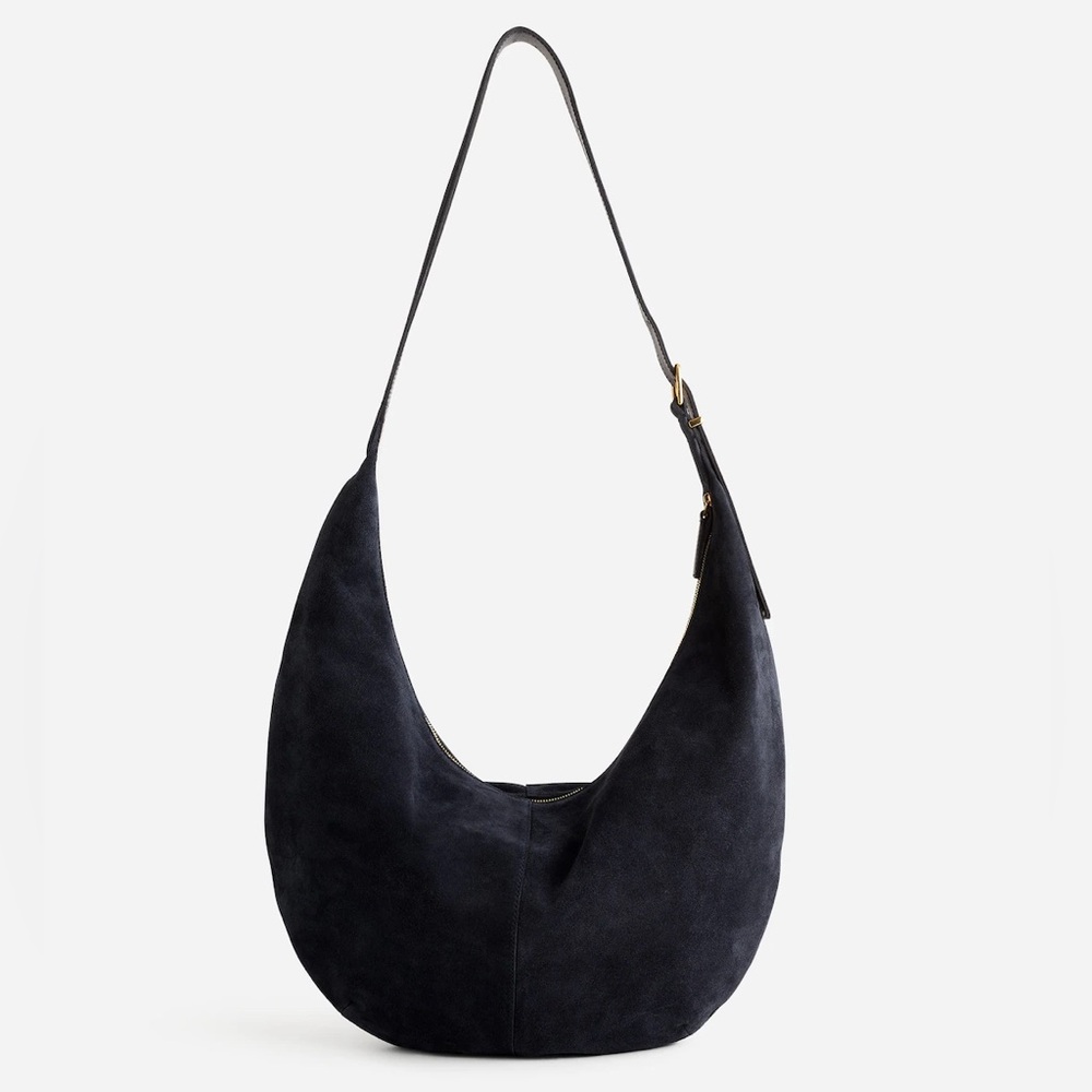 MADEWELL The Essential Curve Shoulder Bag in navy